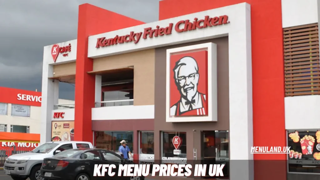 KFC Menu Prices in UK