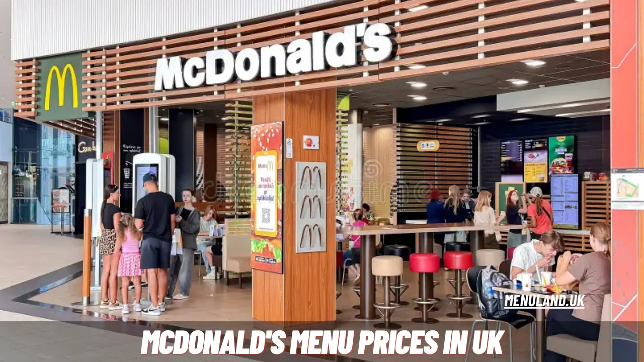 McDonald's Menu Prices in UK