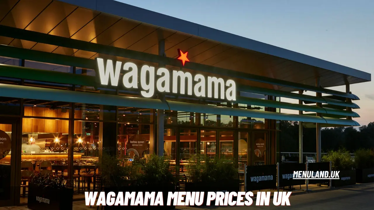 Wagamama Menu Prices in UK