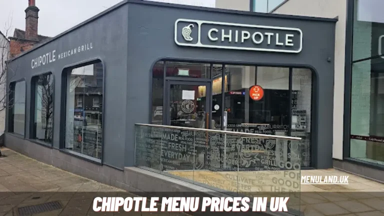 Chipotle Menu Prices in UK