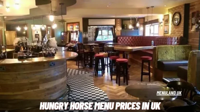 Hungry Horse Menu Prices in UK