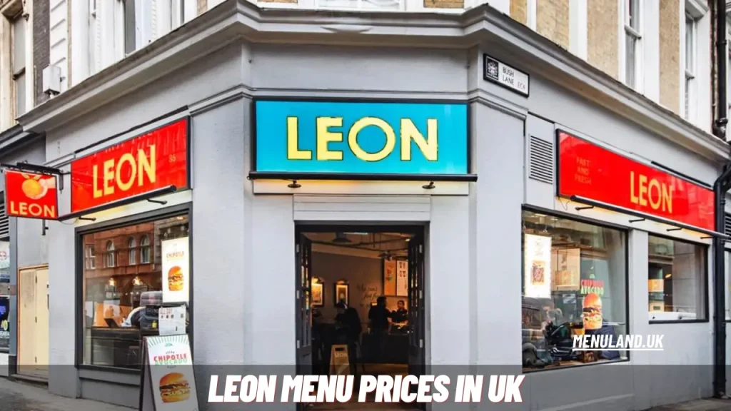 Leon Menu Prices in UK