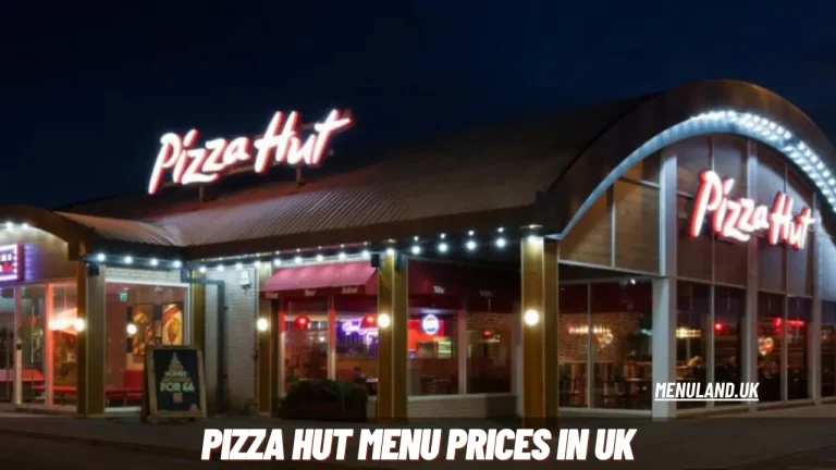 Pizza Hut Menu Prices in UK