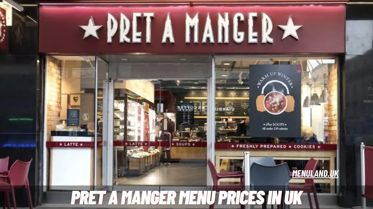 Pret A Manger Menu Prices in UK