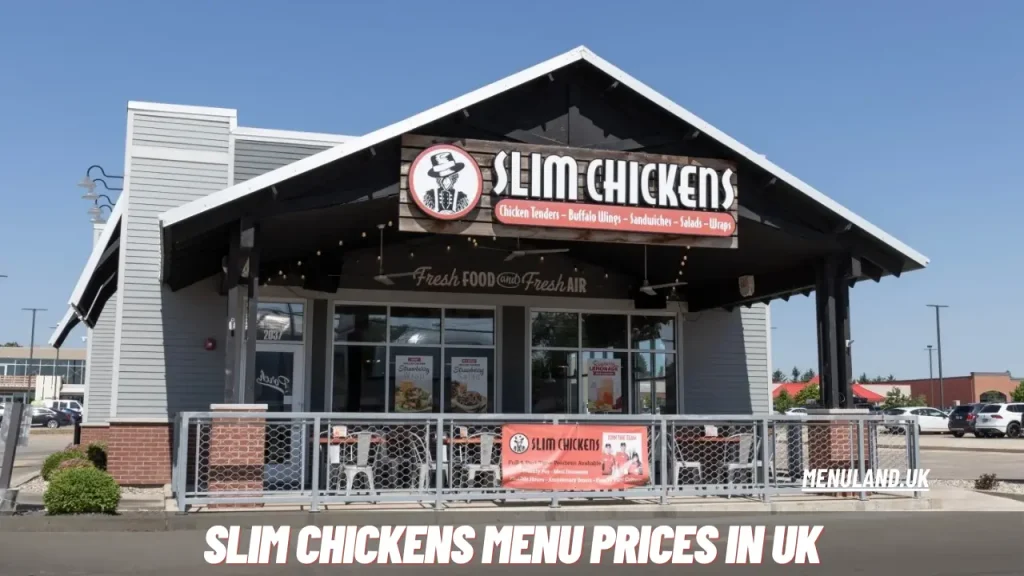 Slim Chickens Menu Prices in UK