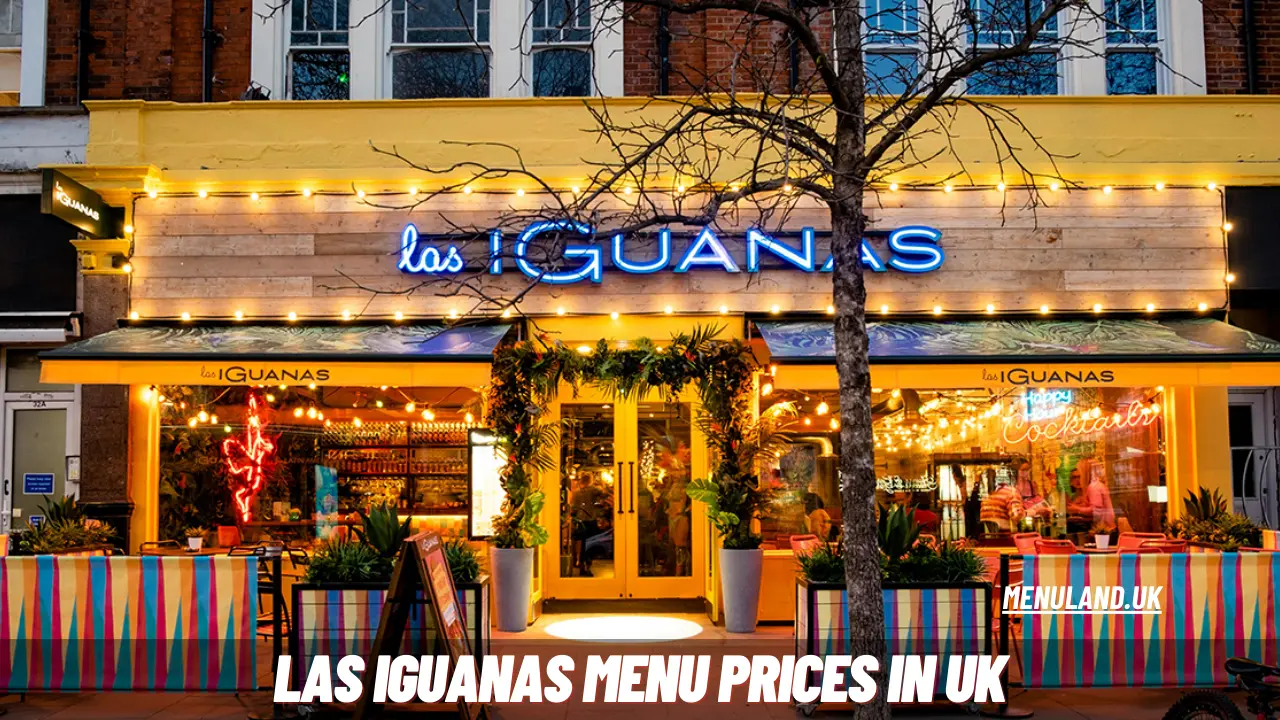 Las Iguanas Menu Prices in UK