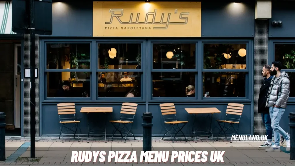 Rudys Pizza Menu Prices in UK