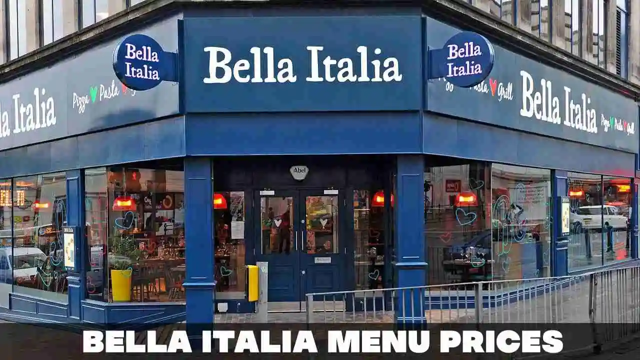 Bella Italia Menu Prices