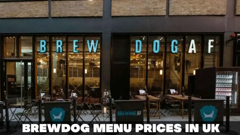 Brewdog Menu Prices in UK