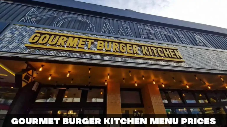 Gourmet Burger Kitchen Menu Prices