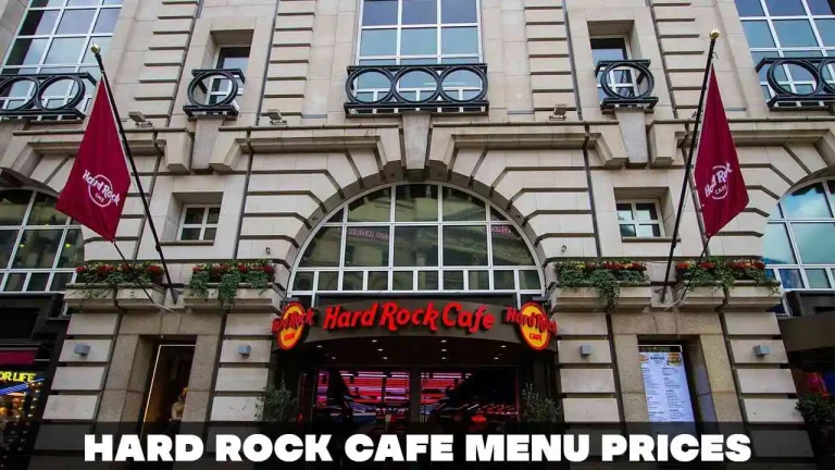 Hard Rock Cafe Menu Prices