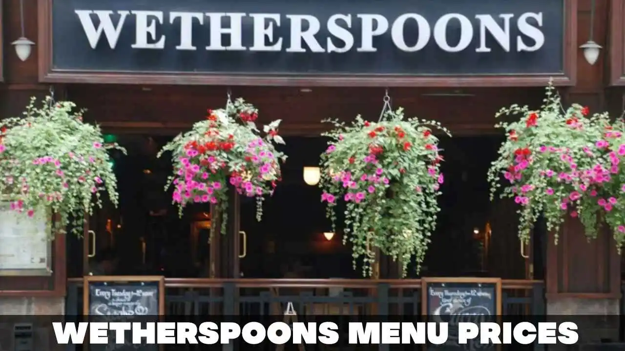 Wetherspoons Menu Prices