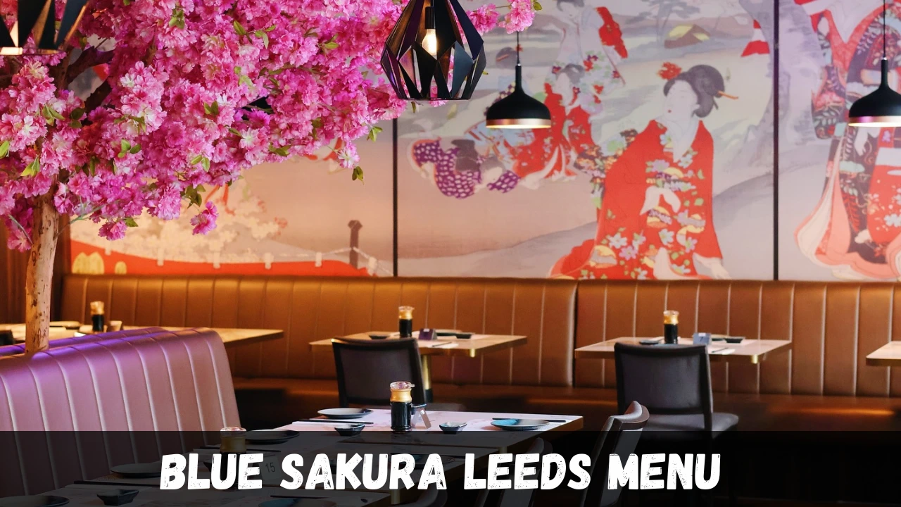 blue sakura Menu With Prices