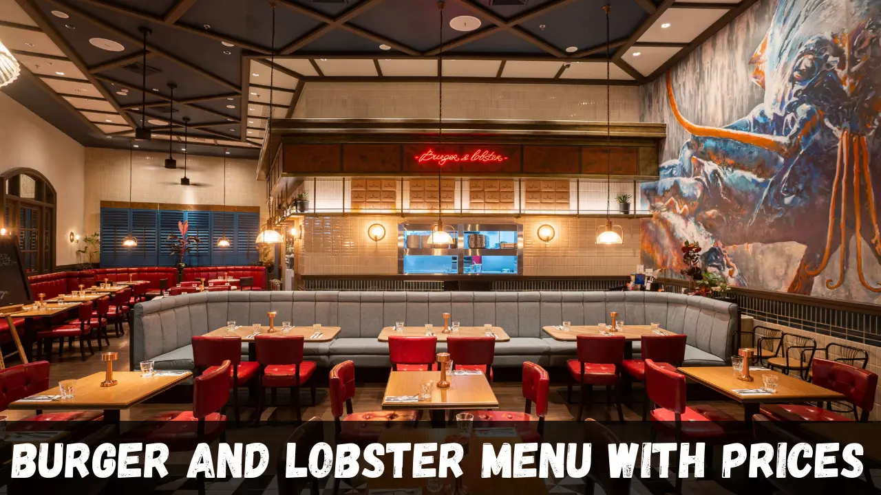 Burger and Lobster Menu With Prices